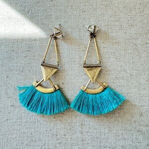 4-in-1 Gold Fringe Drop Earrings